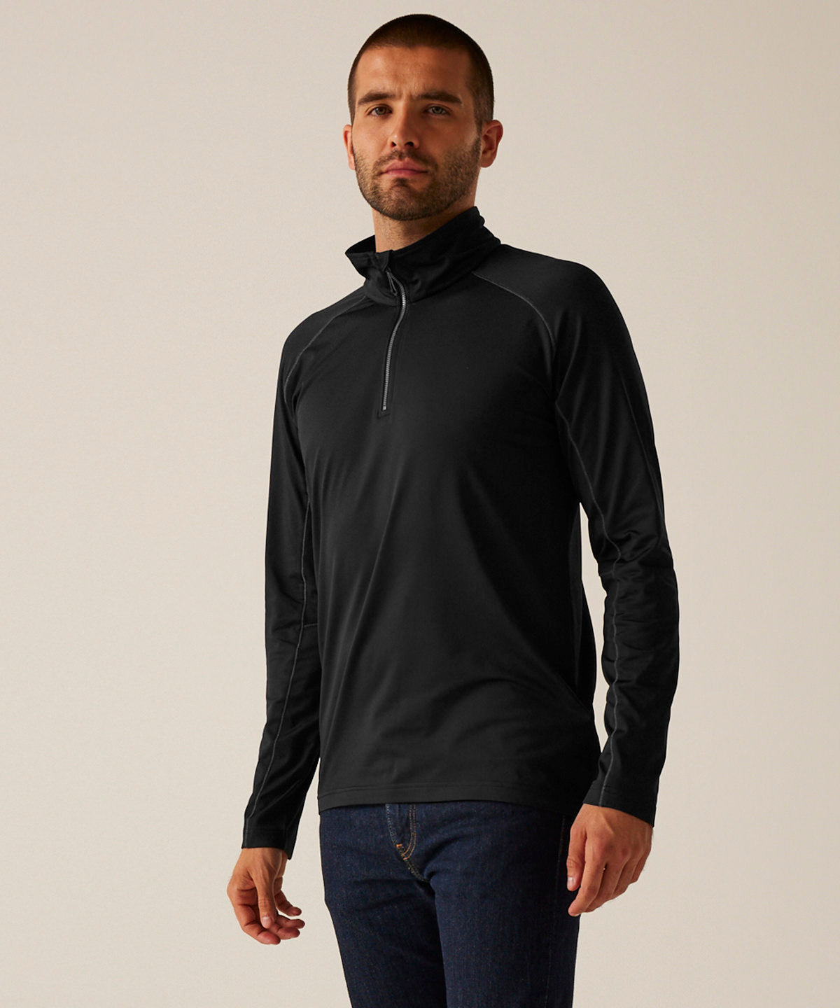 Core stretch half-zip mid-layer