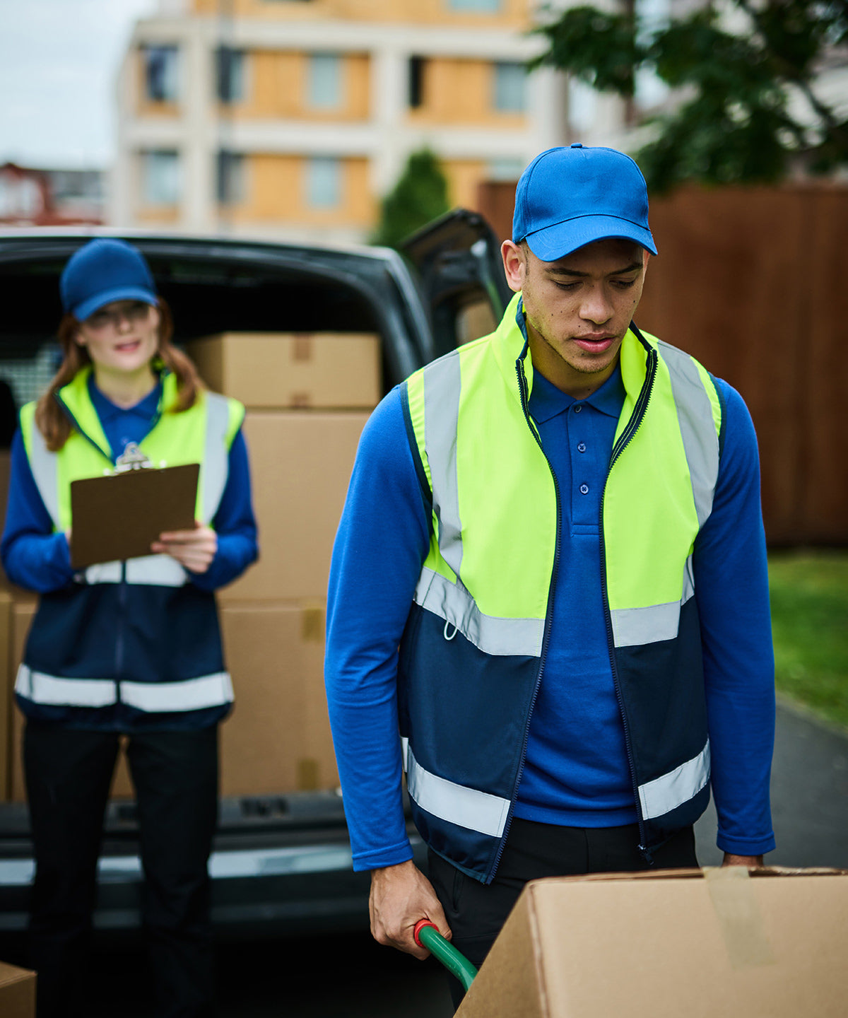 Pro hi-vis full-zip gilet