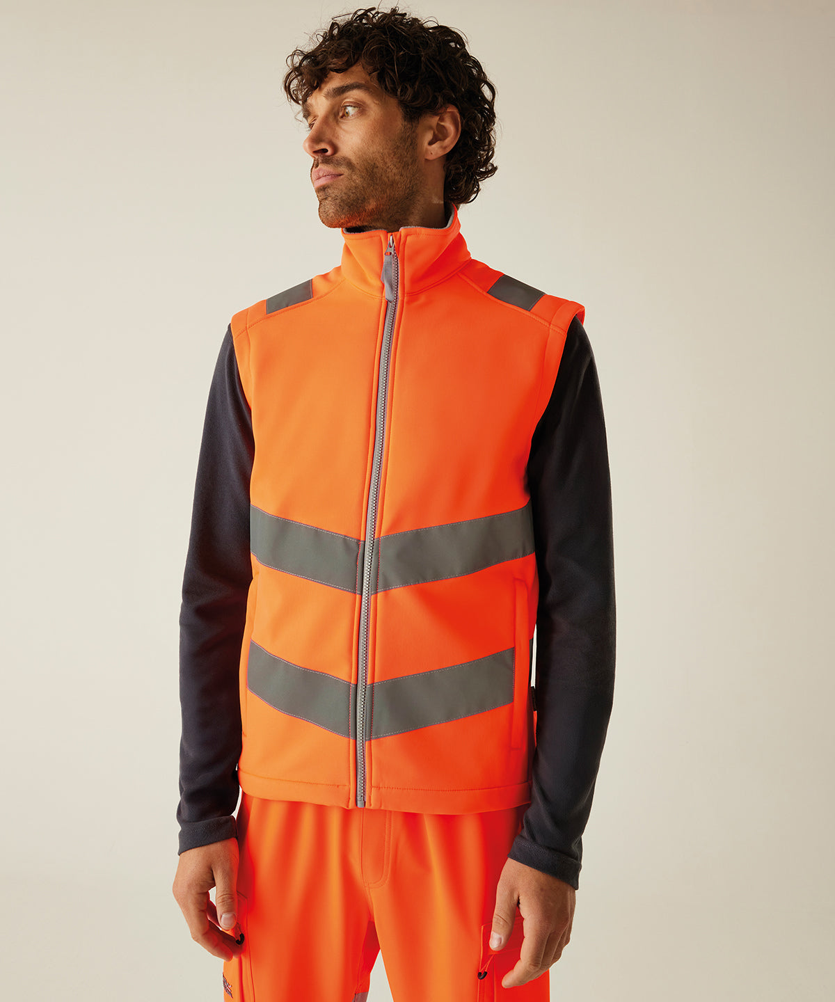 Hi-vis Pro contract Ablaze softshell bodywarmer