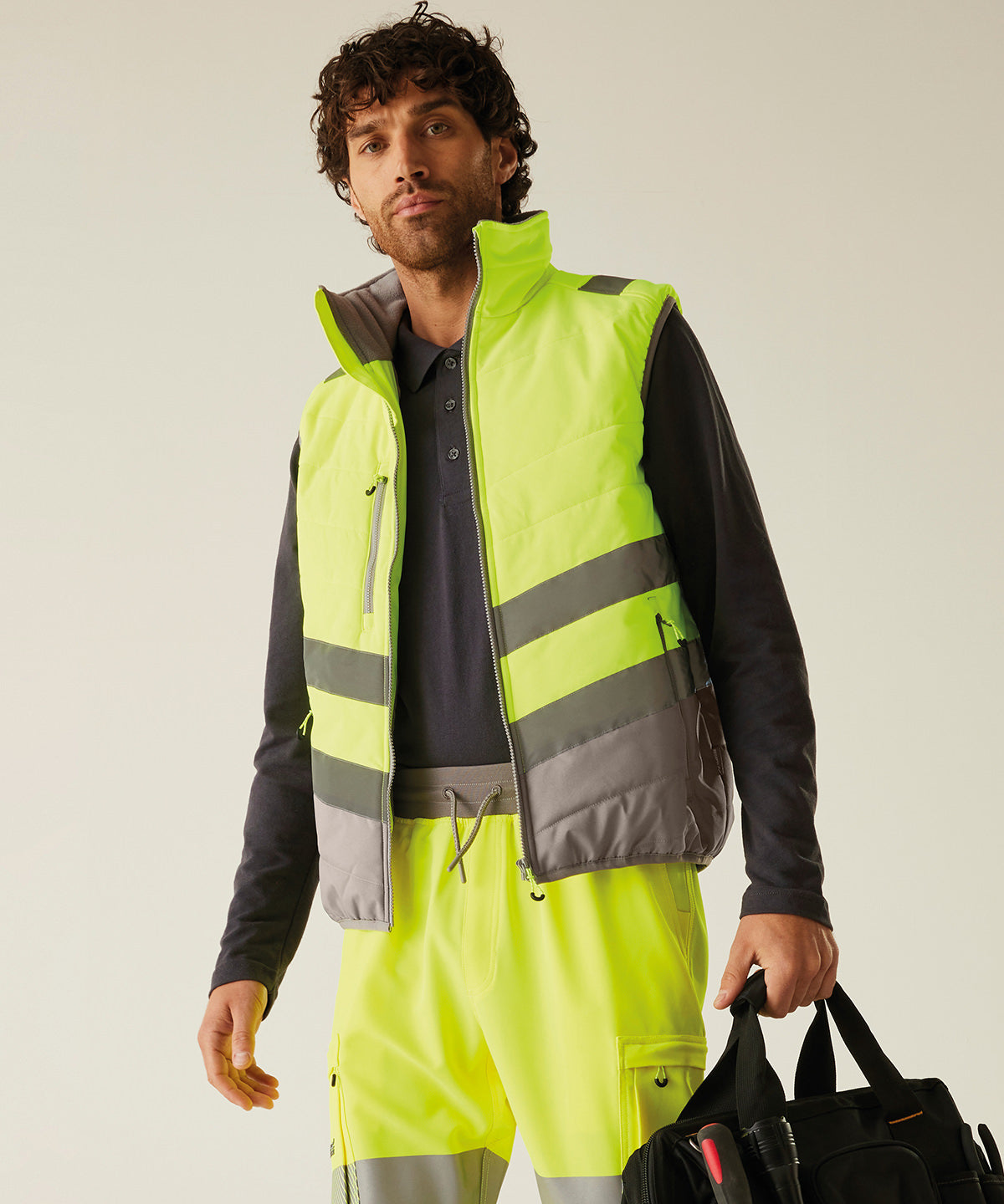 Hi-vis two-tone thermal bodywarmer