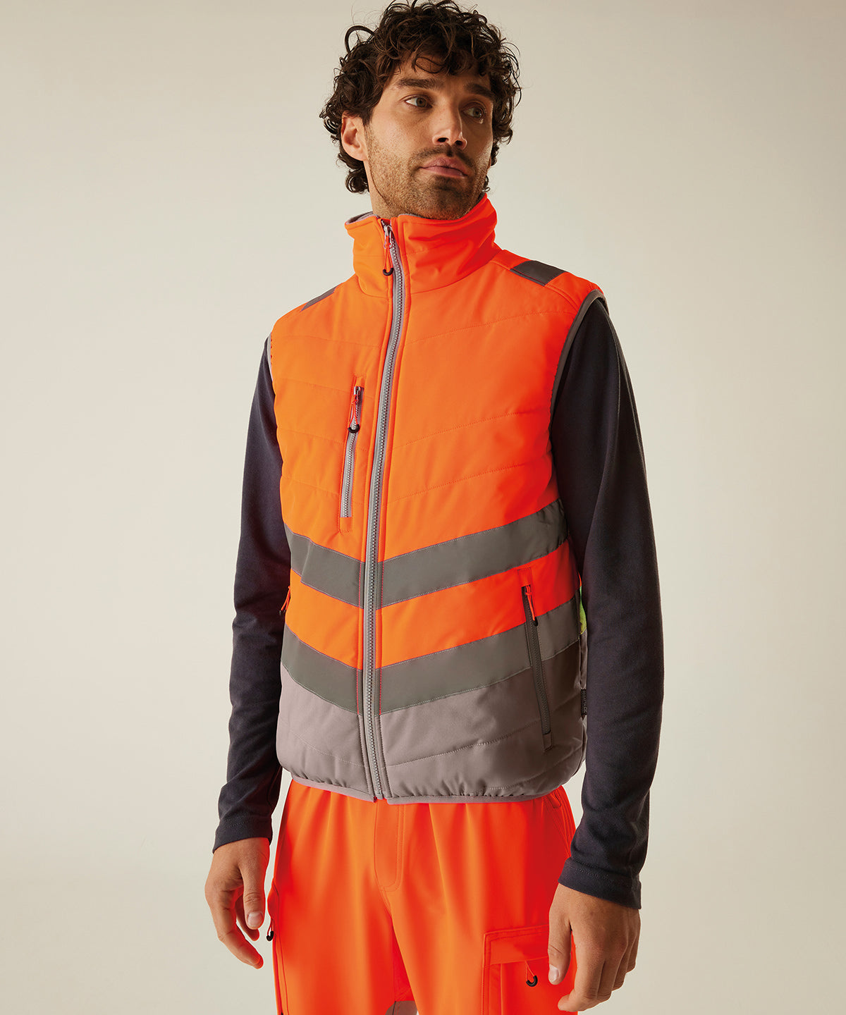 Hi-vis two-tone thermal bodywarmer