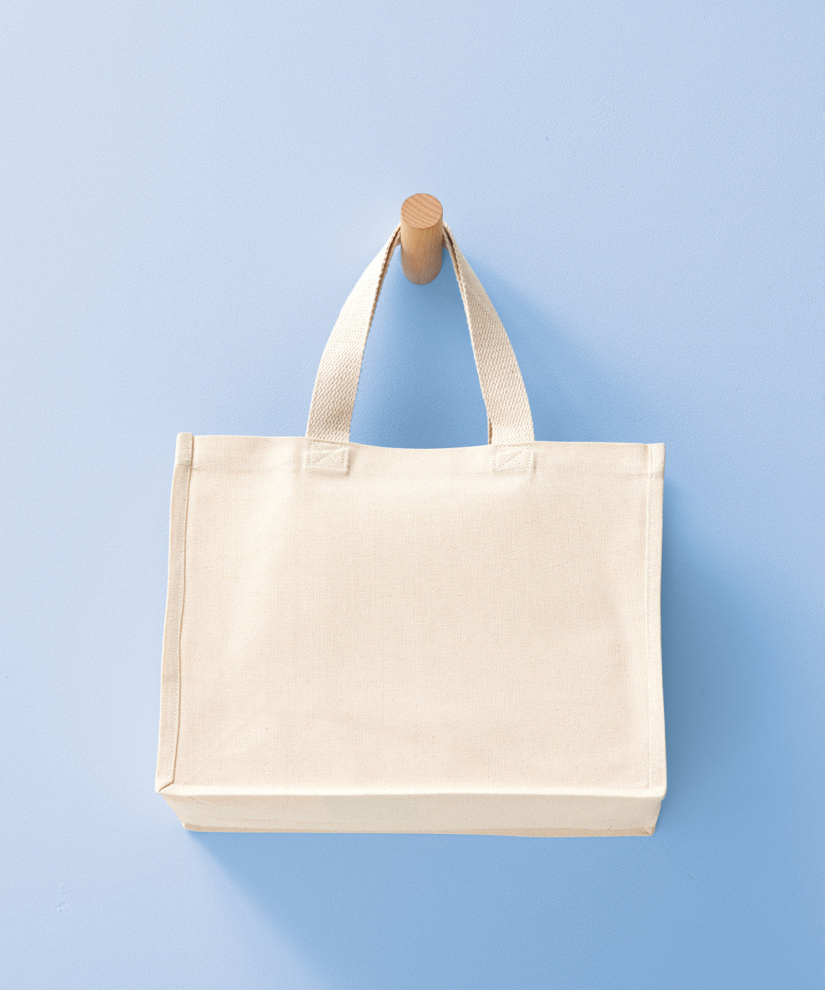 Recycled premium canvas stand-up shopper