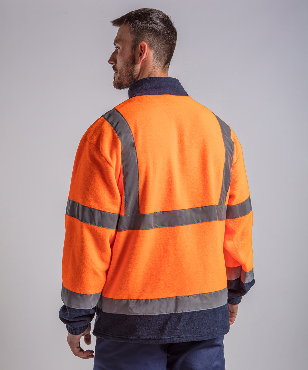 High visibility full-zip fleece