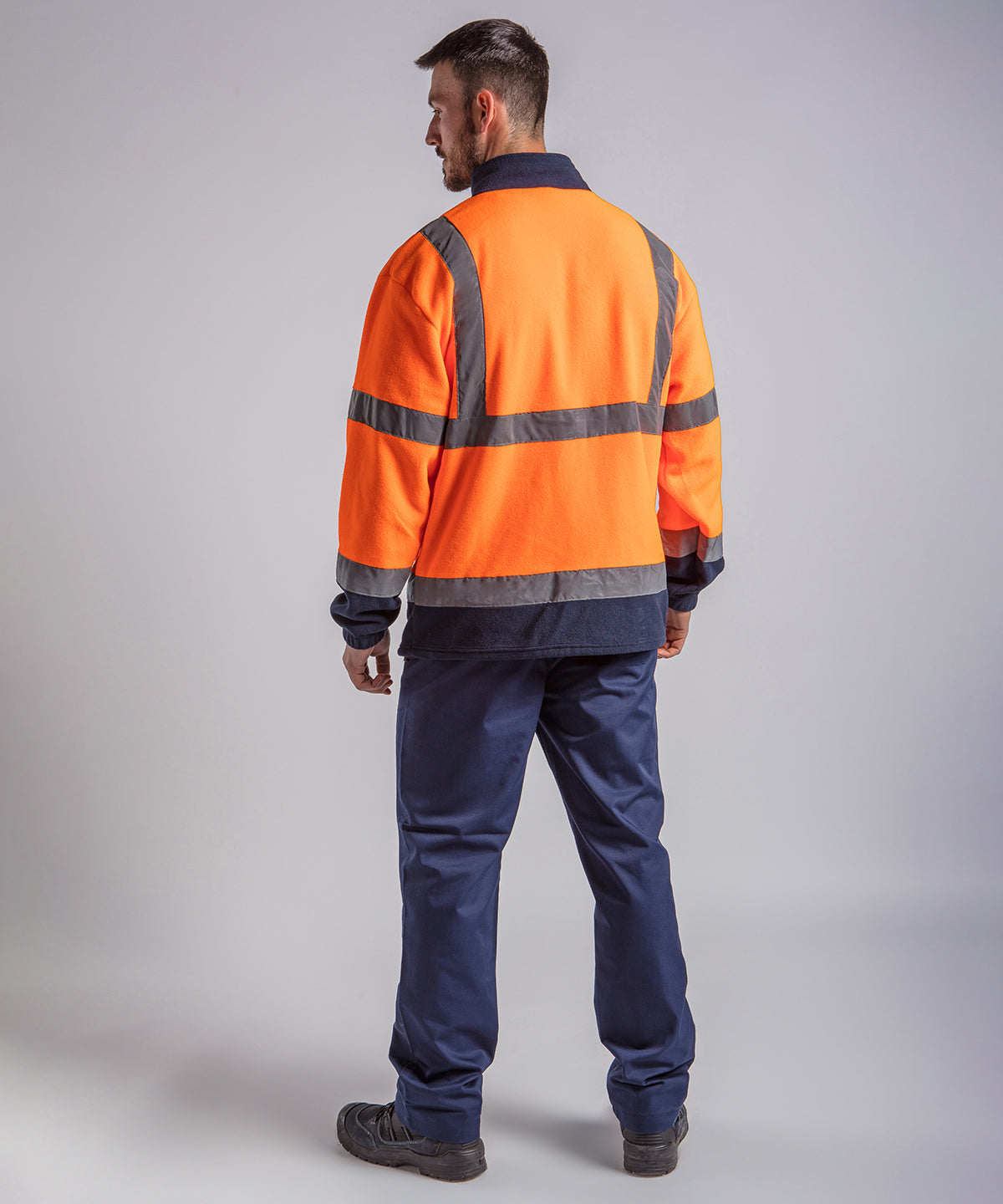 High visibility full-zip fleece