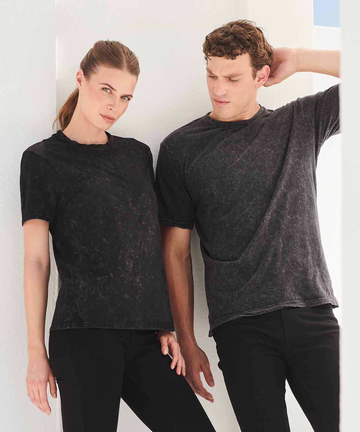Unisex washed band T