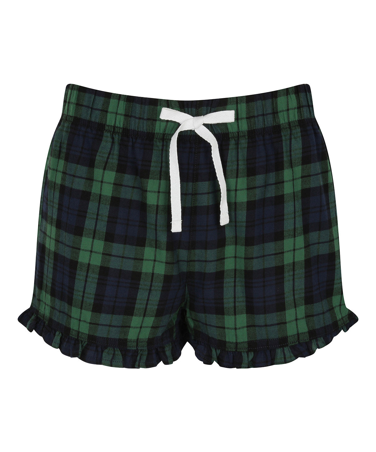 Women's tartan frill shorts