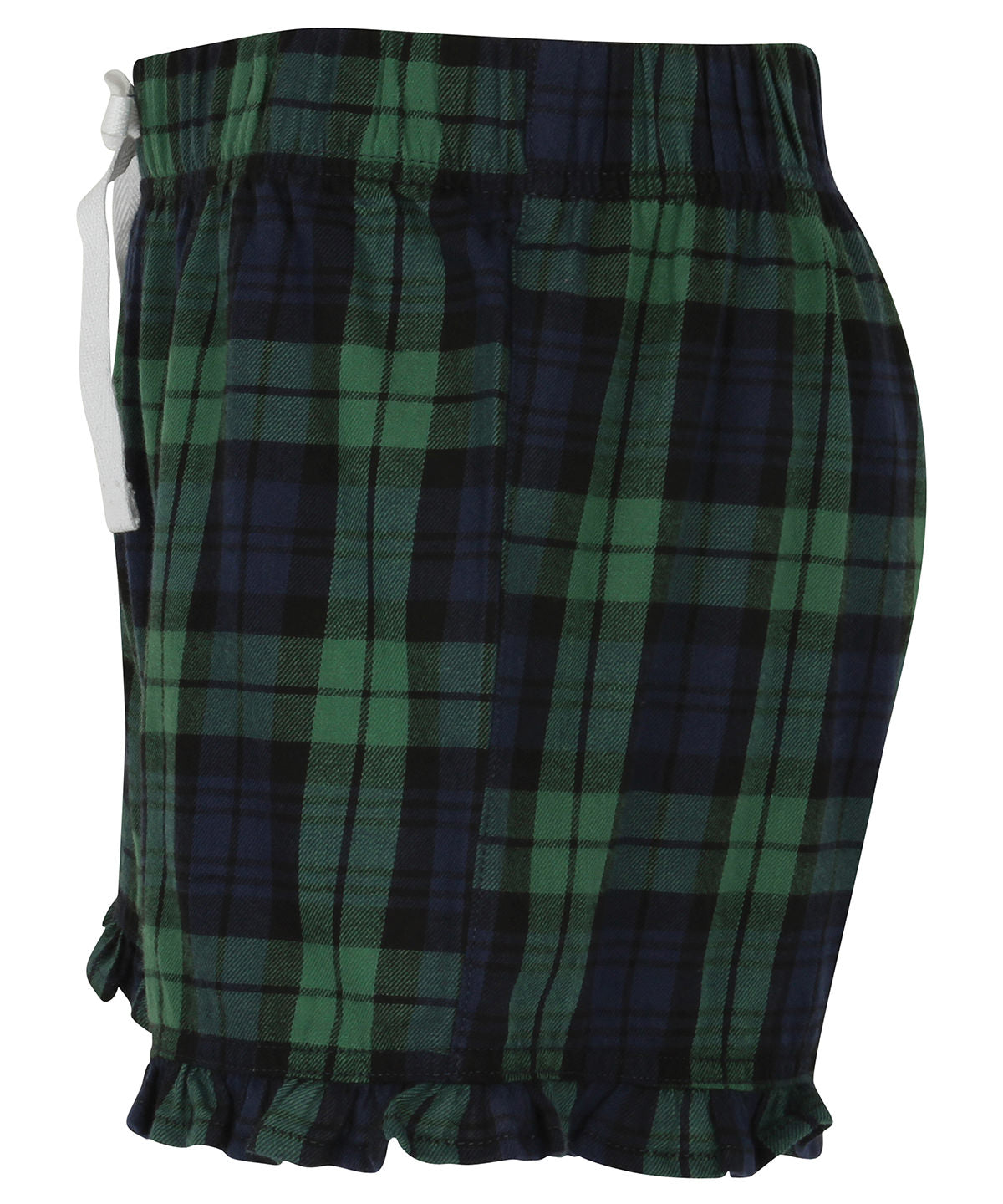 Women's tartan frill shorts