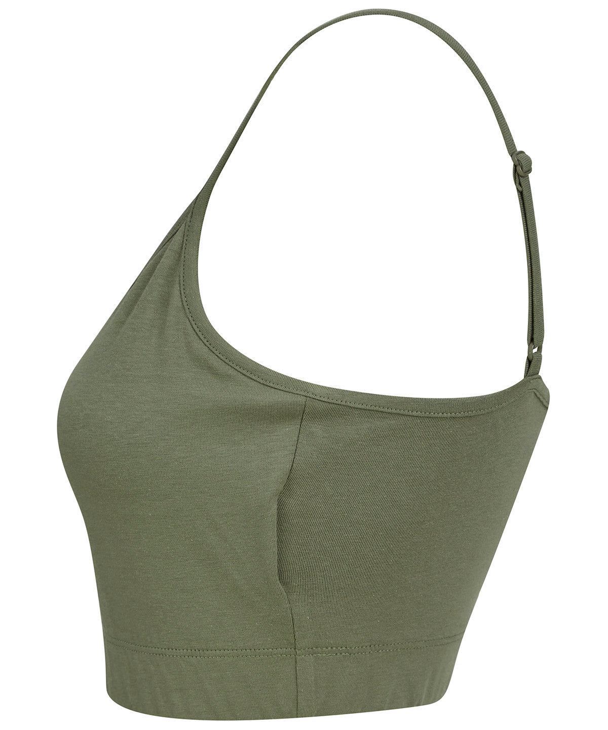 Women's sustainable fashion cropped cami top with adjustable straps