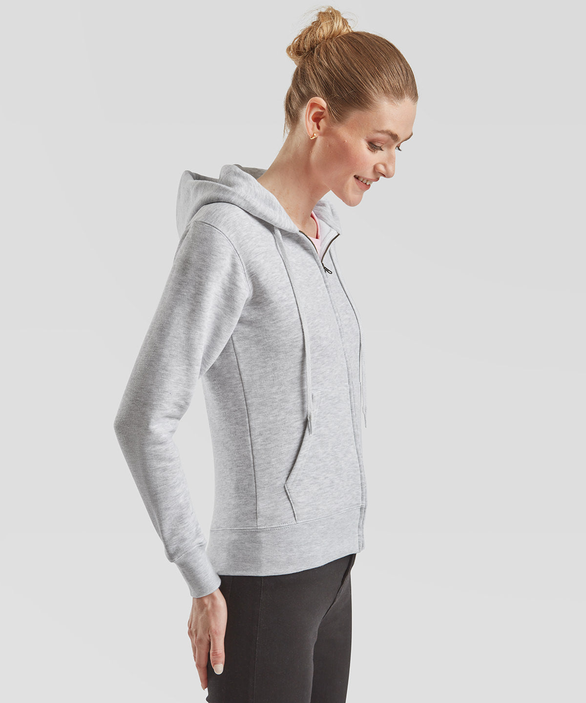 Women's premium 70/30 hooded sweatshirt jacket