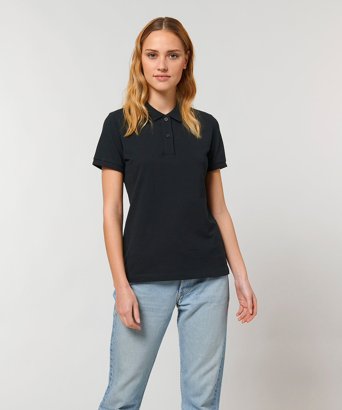 Stella Elliser women's fitted piqué short sleeve polo  (STPW333)