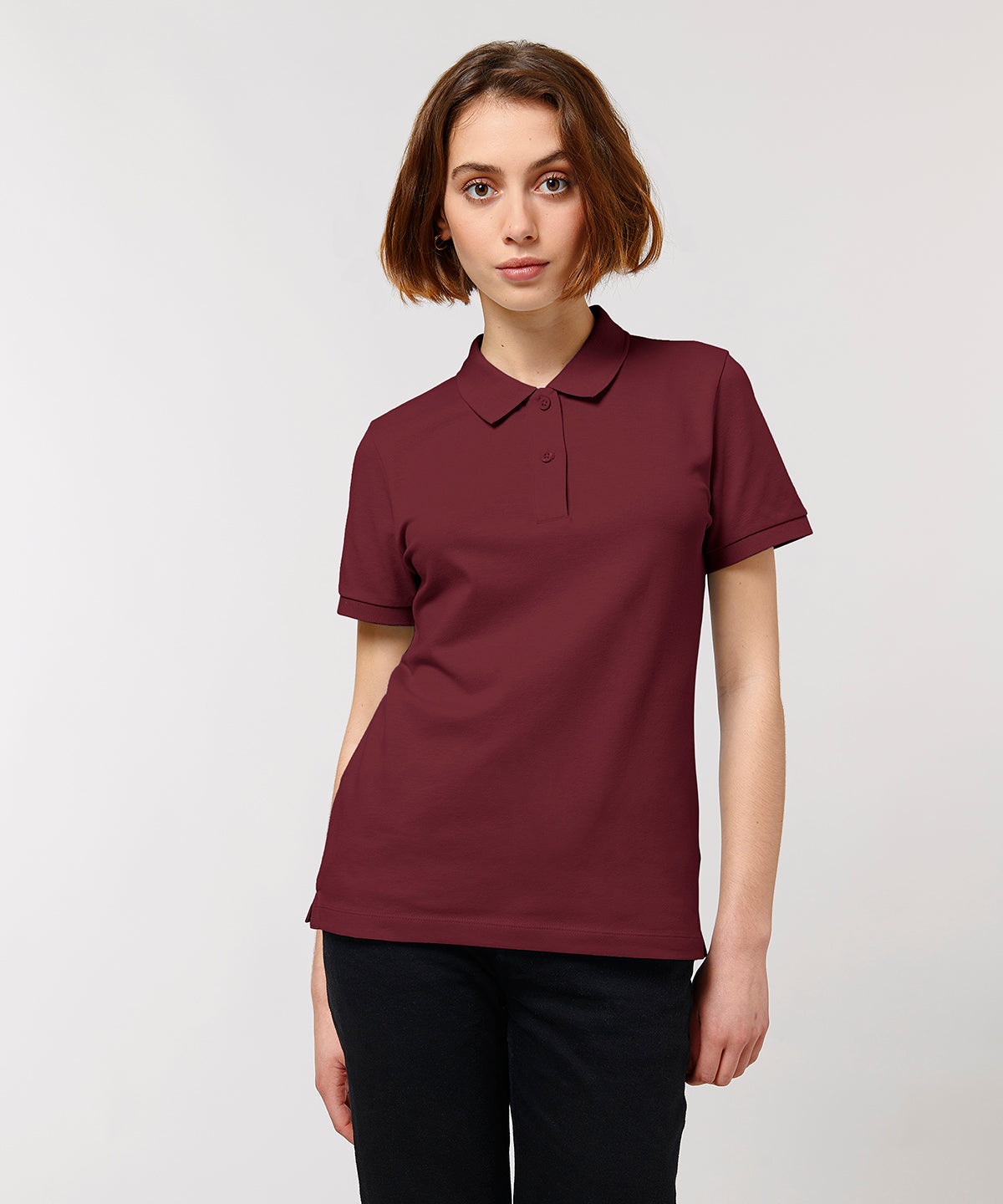 Stella Elliser women's fitted piqué short sleeve polo  (STPW333)
