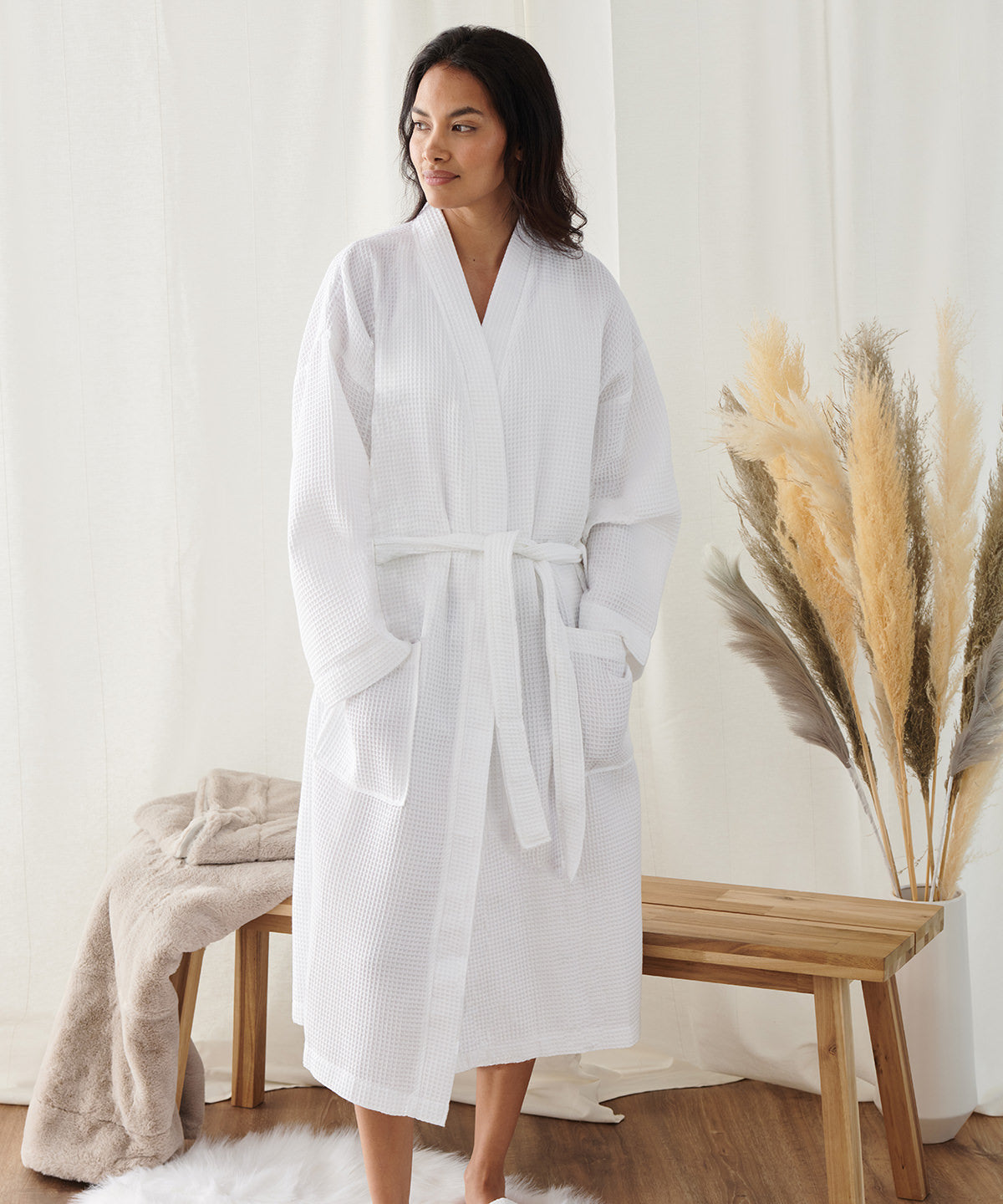 Waffle robe