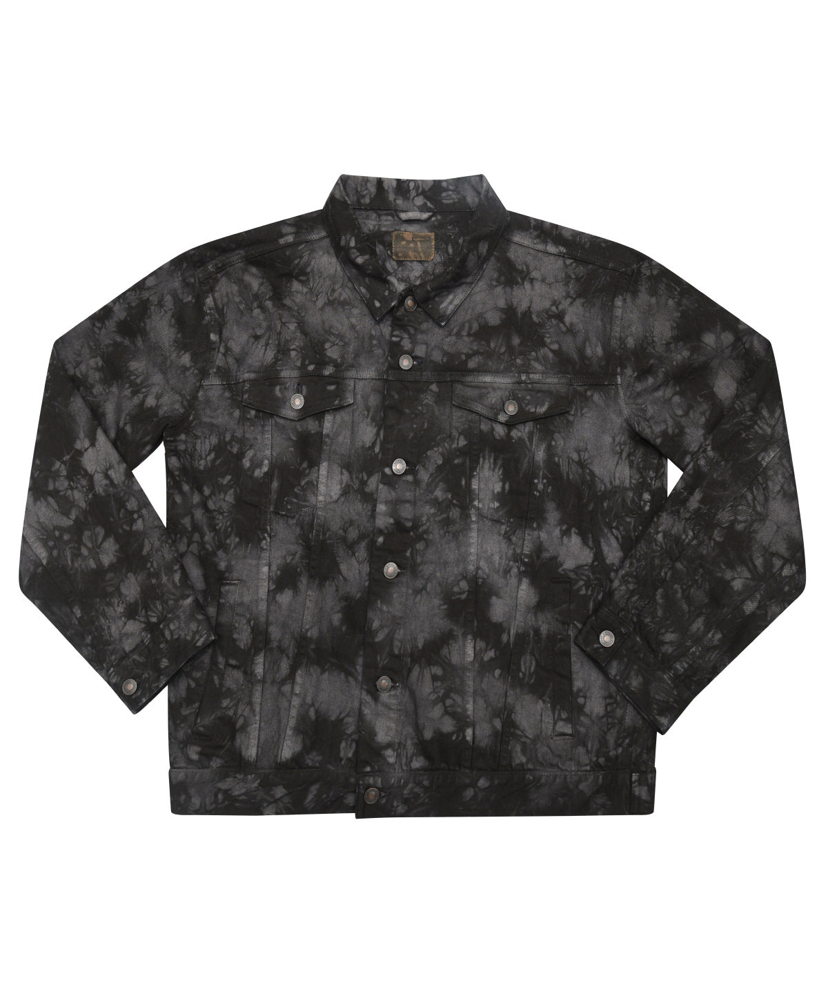 Tie-dye denim jacket