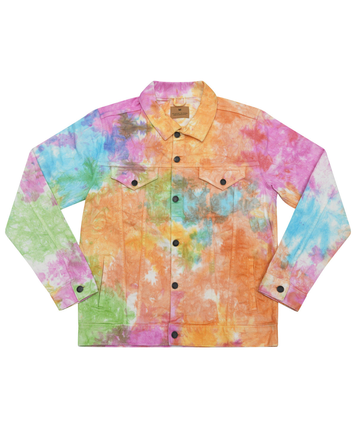 Tie-dye denim jacket