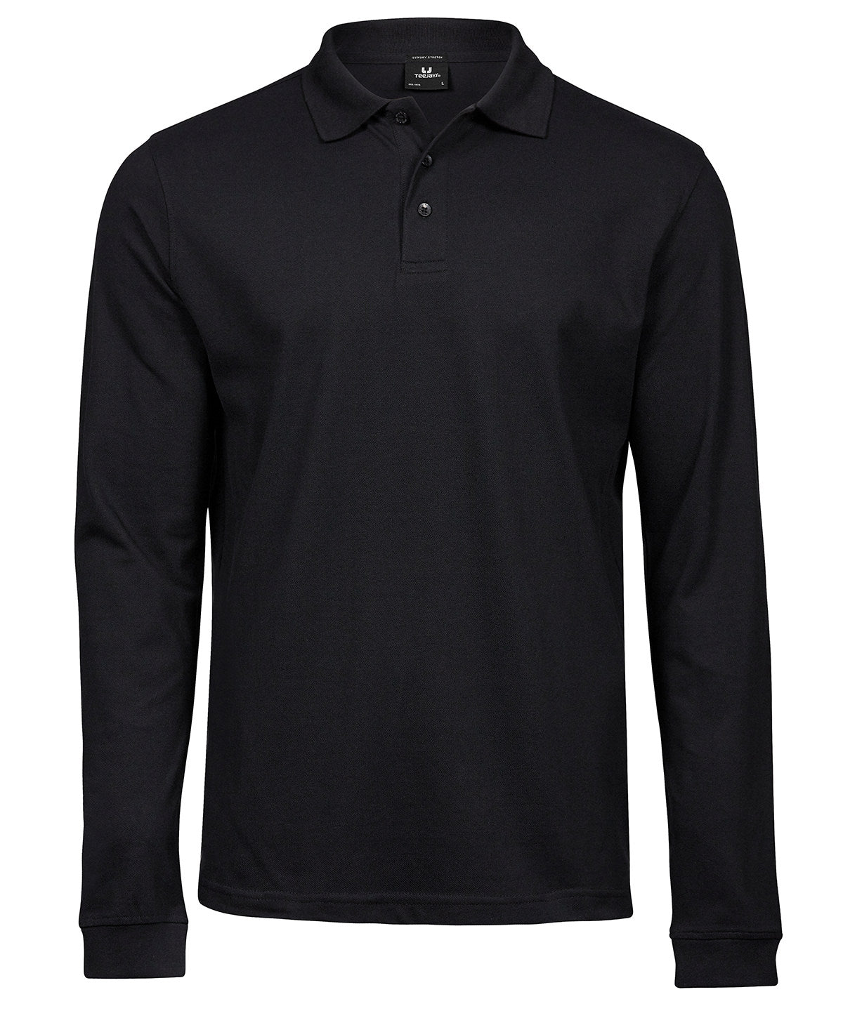 Luxury stretch long sleeve polo (1406)