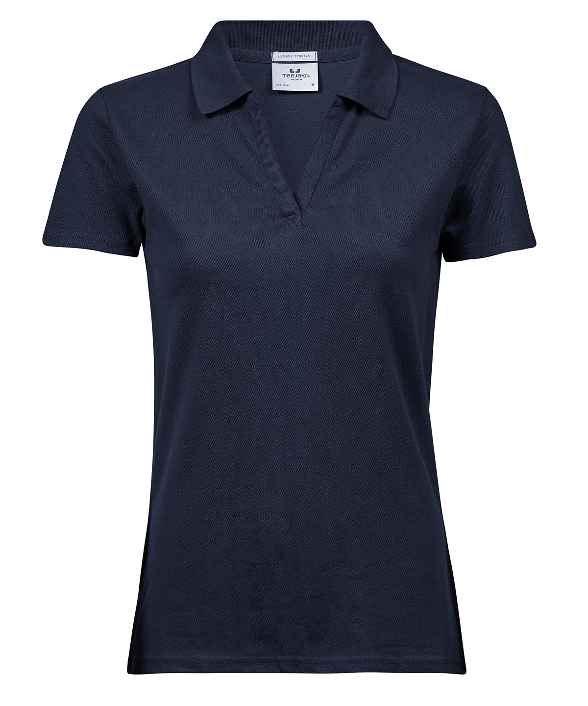 Women’s luxury stretch v-neck polo (1409)