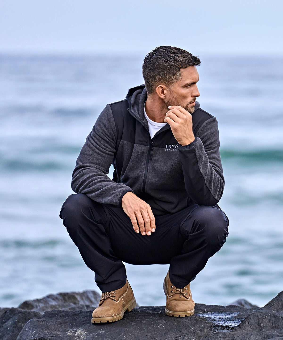 Mountain hooded fleece (9124)