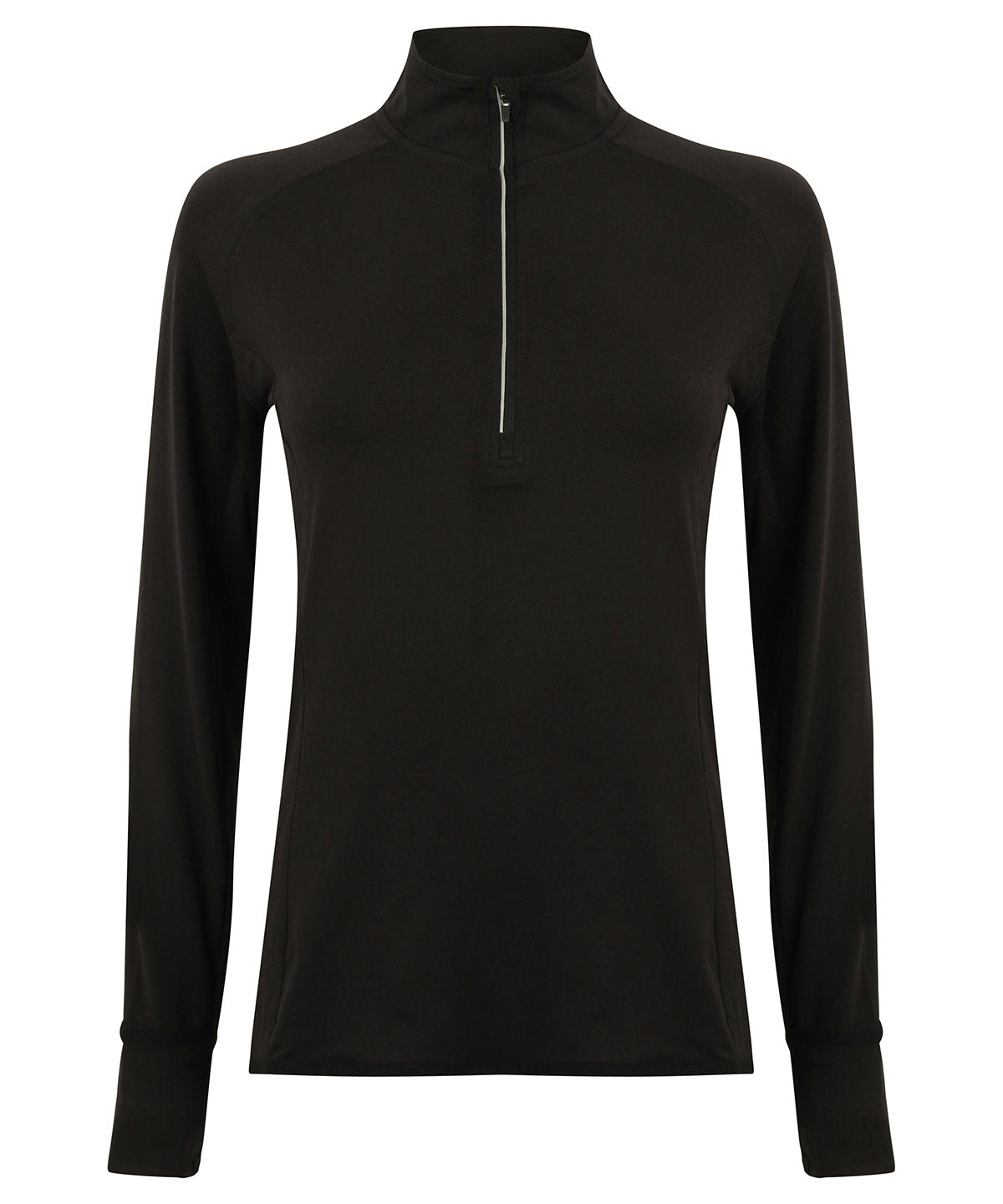 Women's long-sleeved ¼ zip top