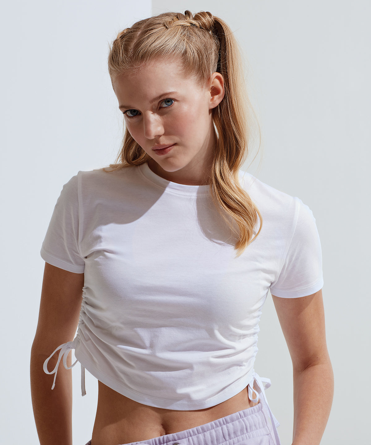 Women’s TriDri® ruched crop top