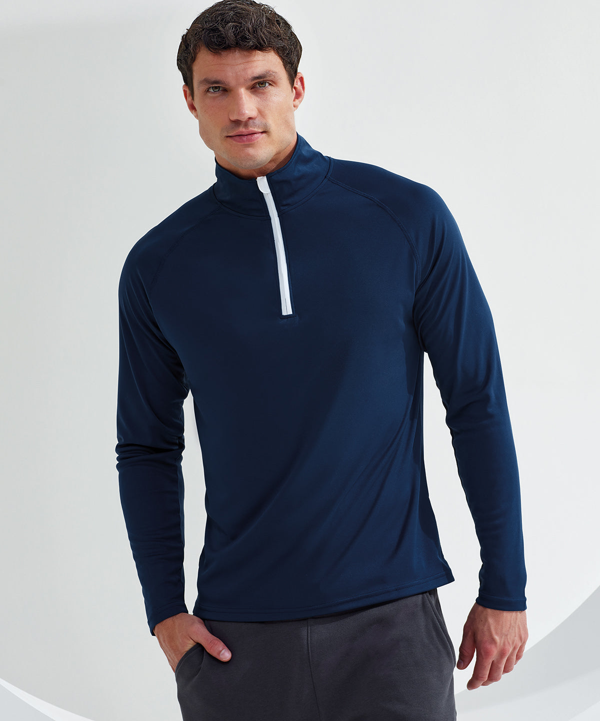 TriDri® long sleeve performance ¼ zip