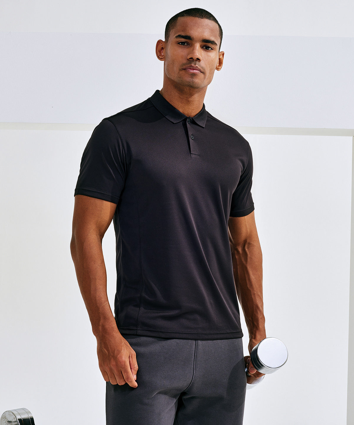 TriDri® Ion-Charge panelled polo