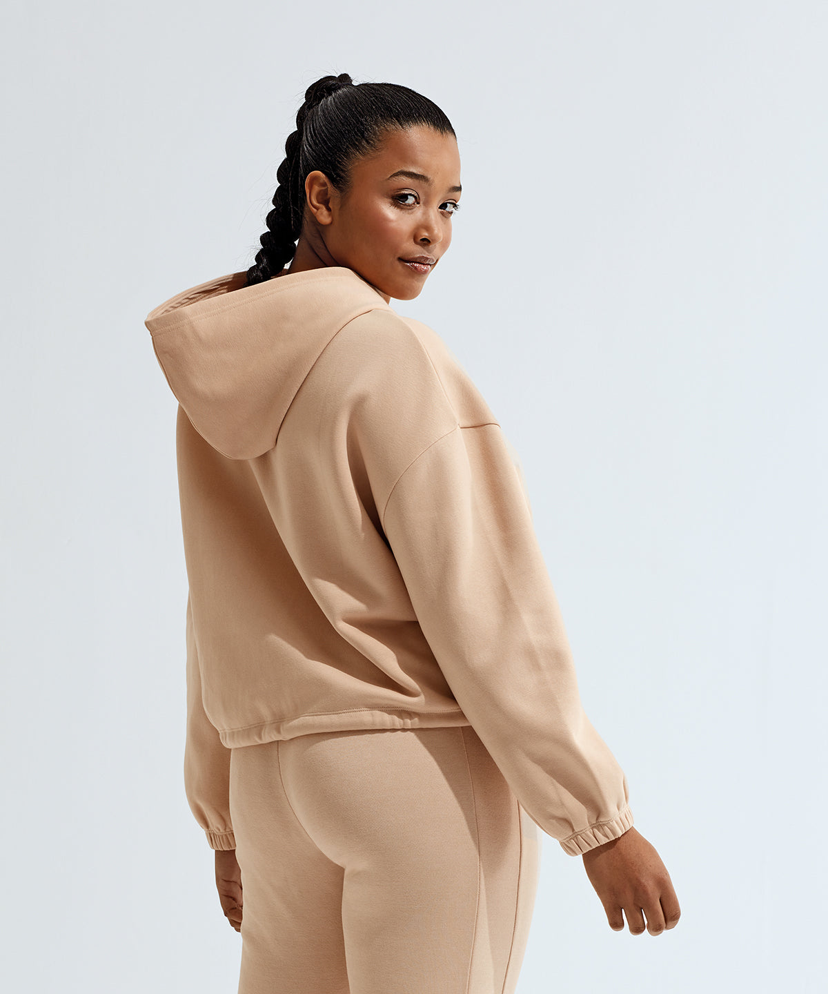 Women’s TriDri® recycled drawstring full-zip hoodie