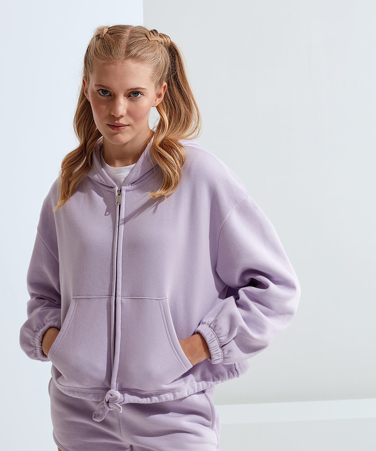 Women’s TriDri® recycled drawstring full-zip hoodie