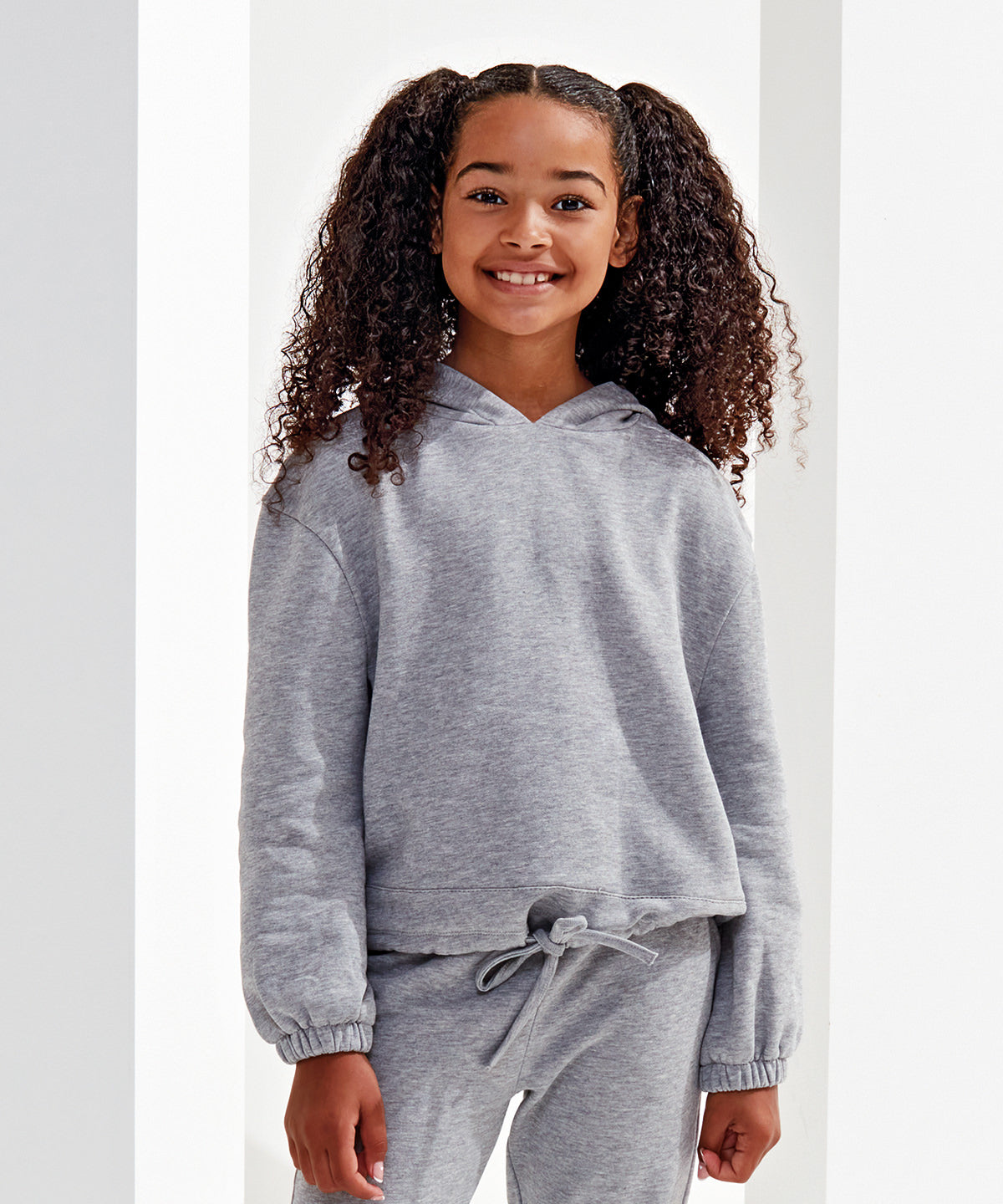 Kids TriDri® recycled cropped oversize hoodie