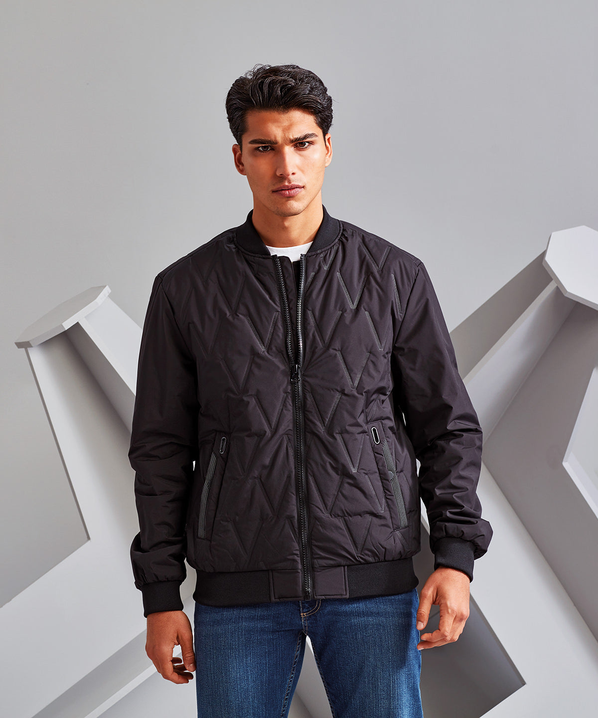 Vector moulded bomber jacket 