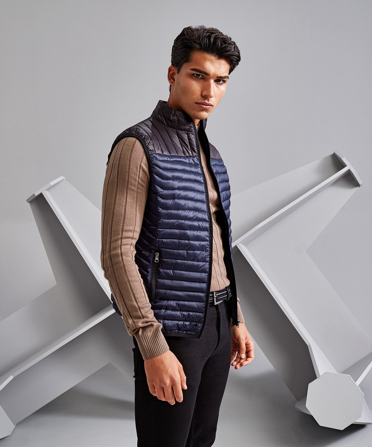 Domain two-tone gilet