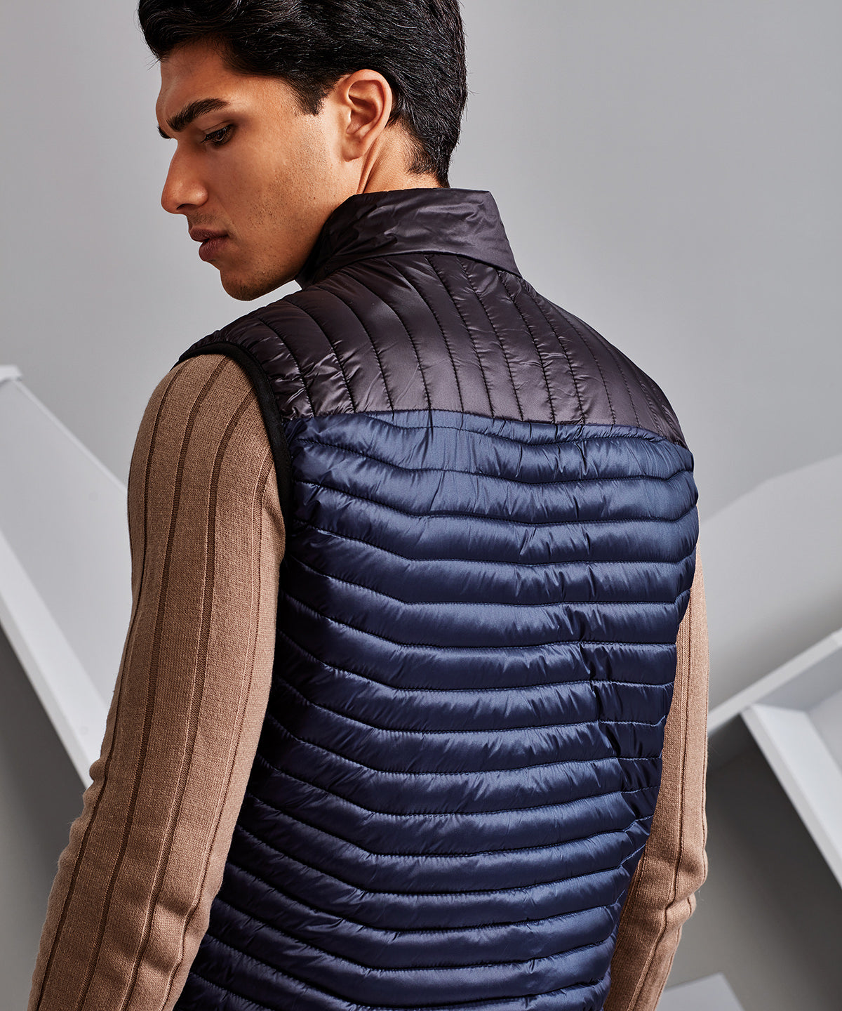 Domain two-tone gilet
