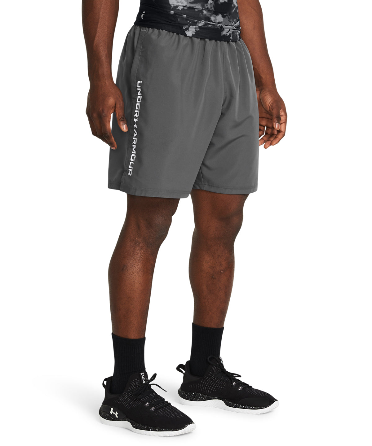 Tech woven wordmark shorts