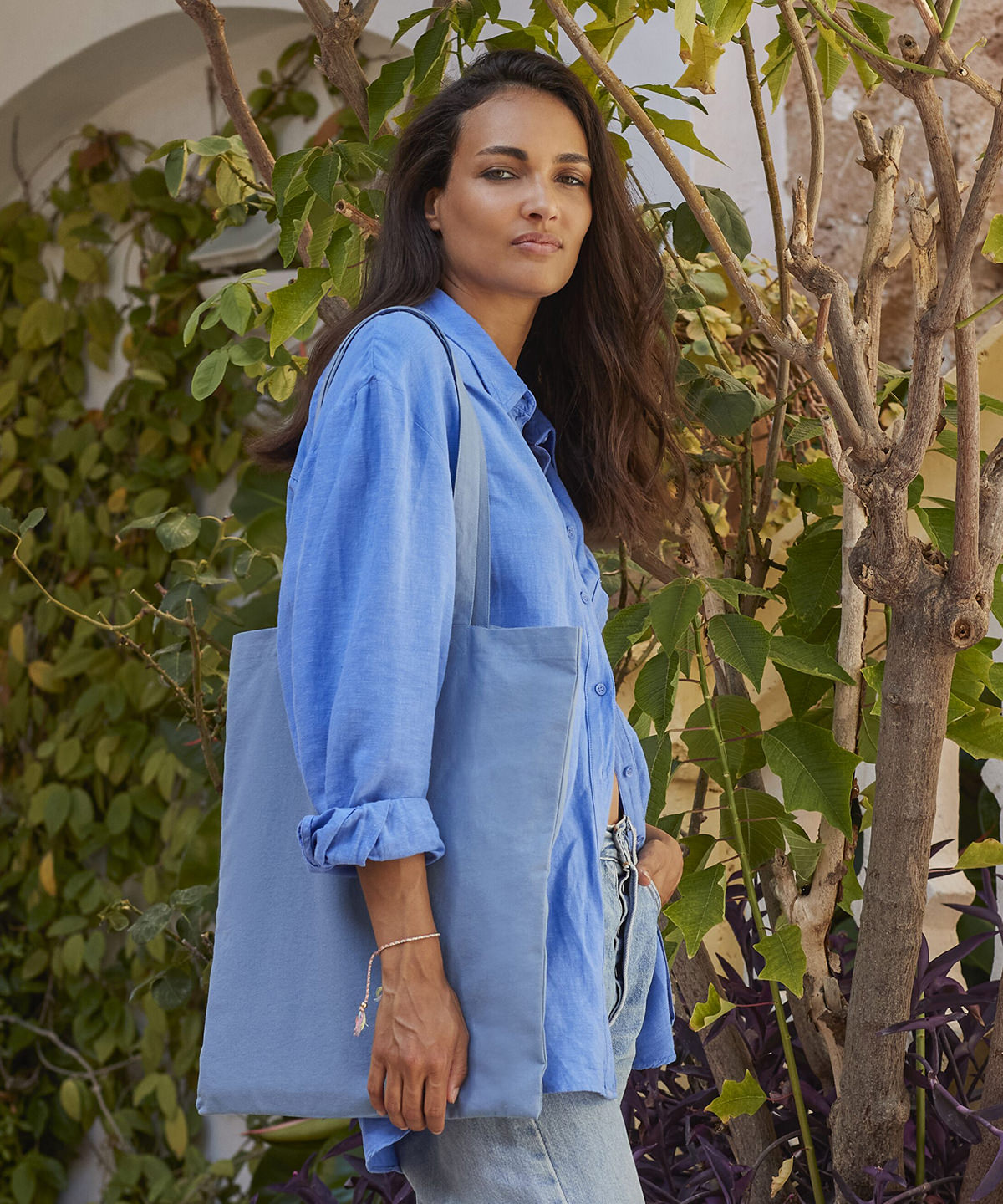 Organic natural dyed bag for life