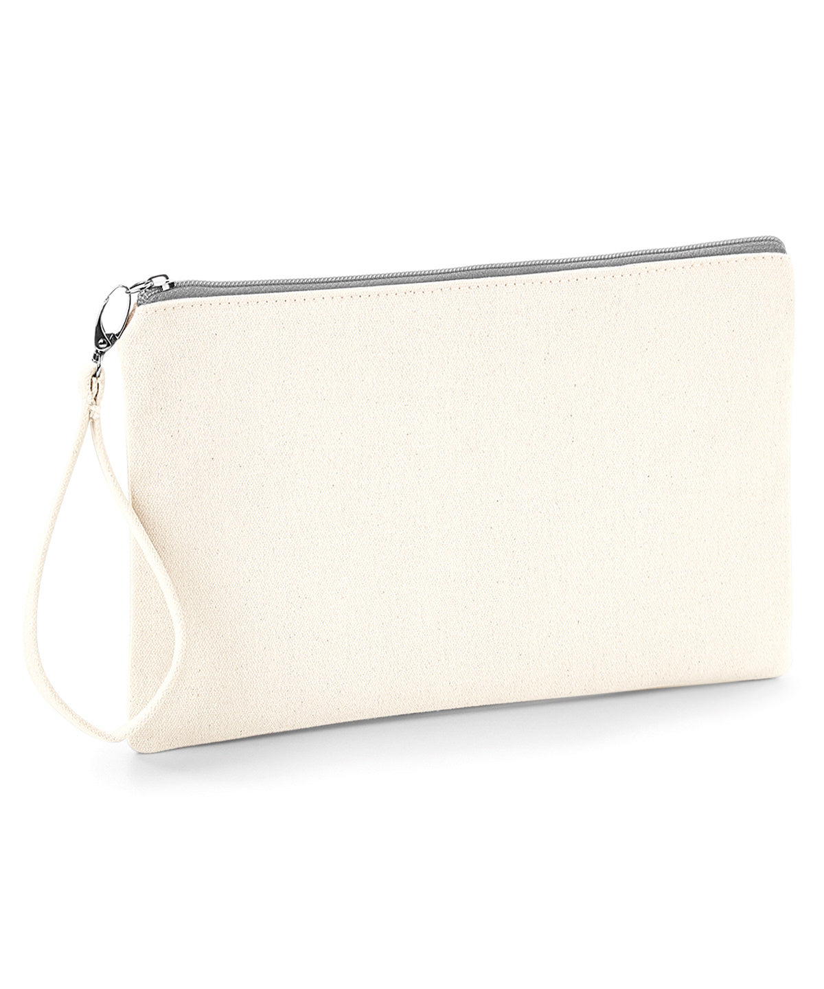 Canvas wristlet pouch