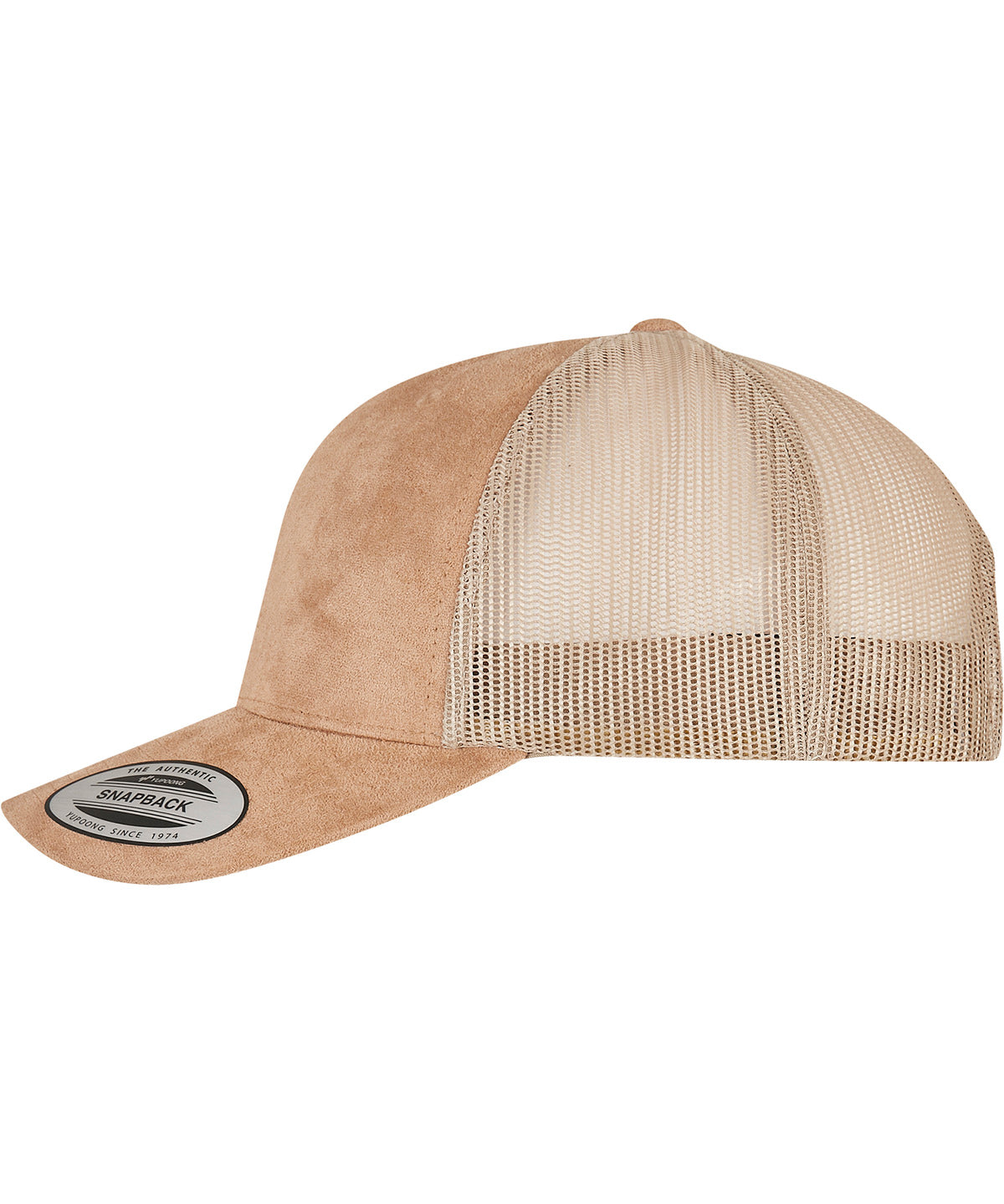Imitation suede leather trucker cap (6606SU)